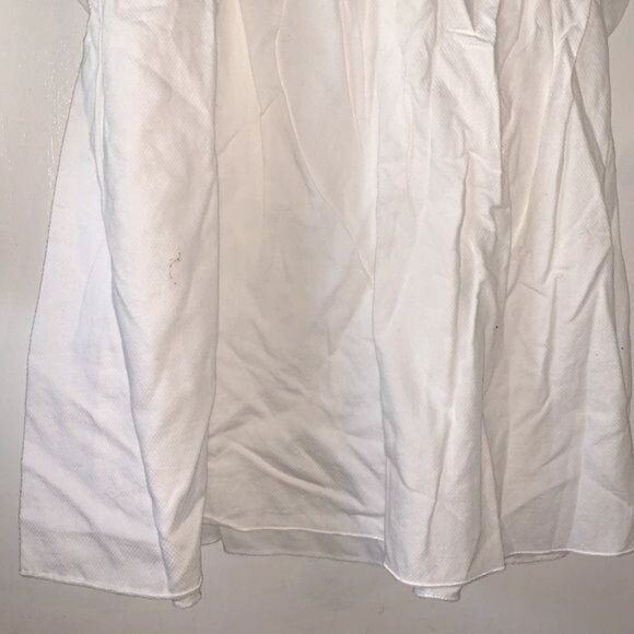 Motherhood White Cotton Maternity Blouse With 3/4 Sleeves & Tie Back - Picture 5 of 8